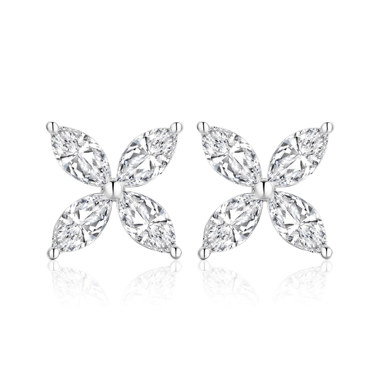 Butterfly Lab-Grown Diamond Stud Earrings