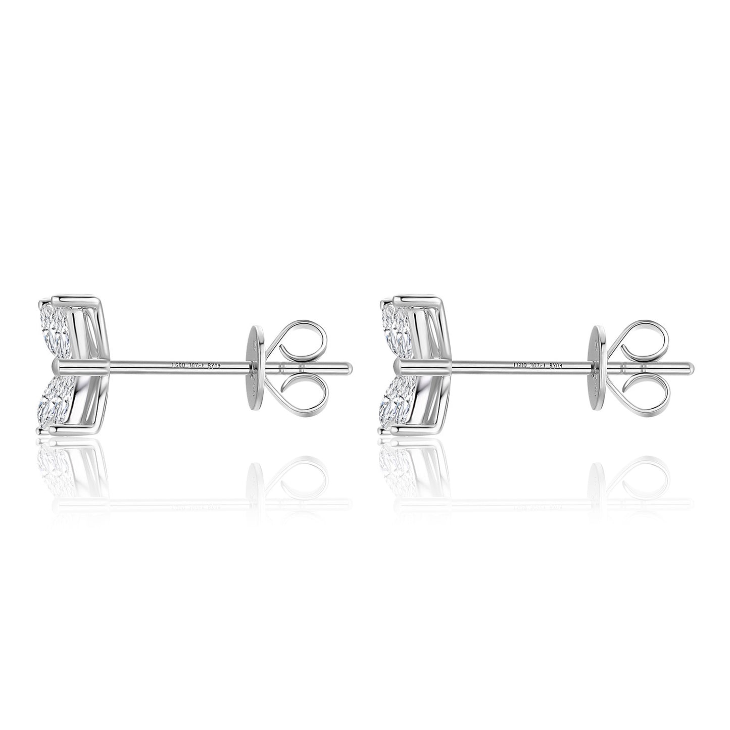 Butterfly Lab-Grown Diamond Stud Earrings