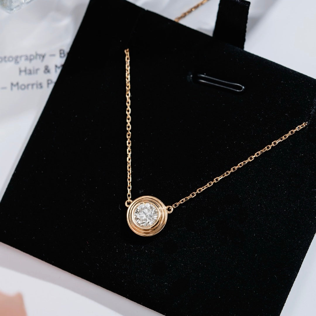 Bezel Set Lab-Grown Diamond Necklace