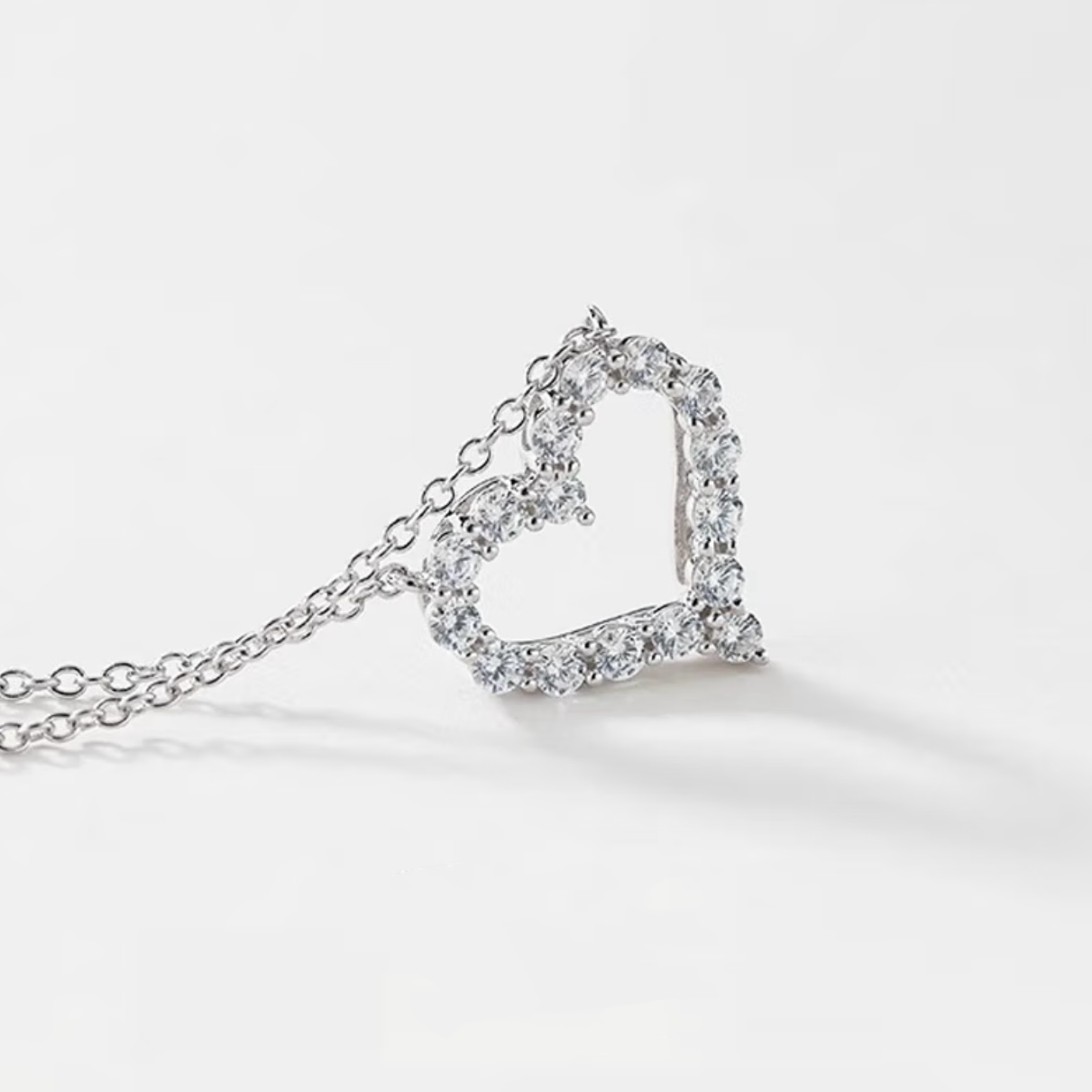 Lab-Grown Diamond Heart Necklace