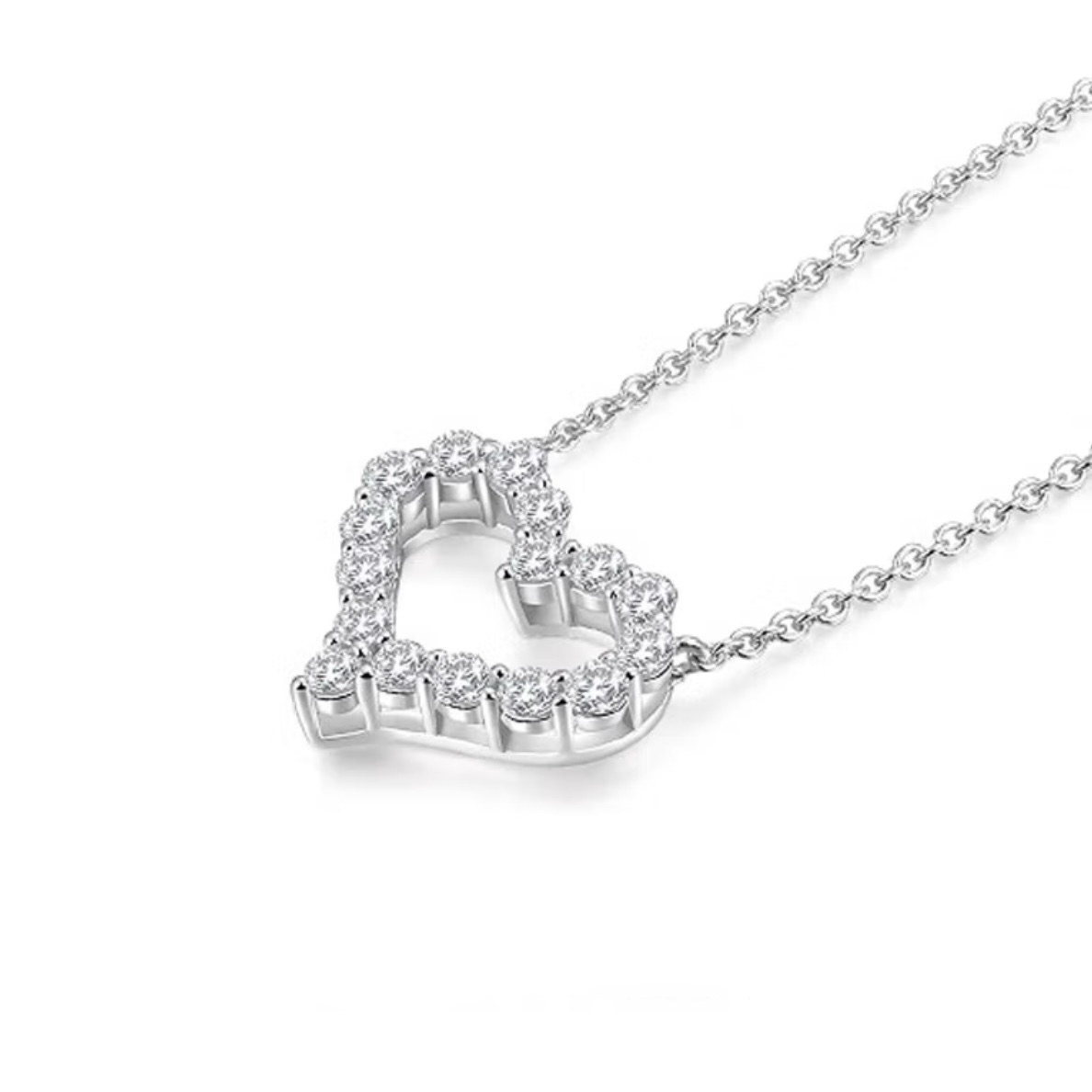 Lab-Grown Diamond Heart Necklace