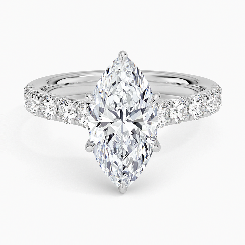 Marquise Diamond Ring in 14K Gold