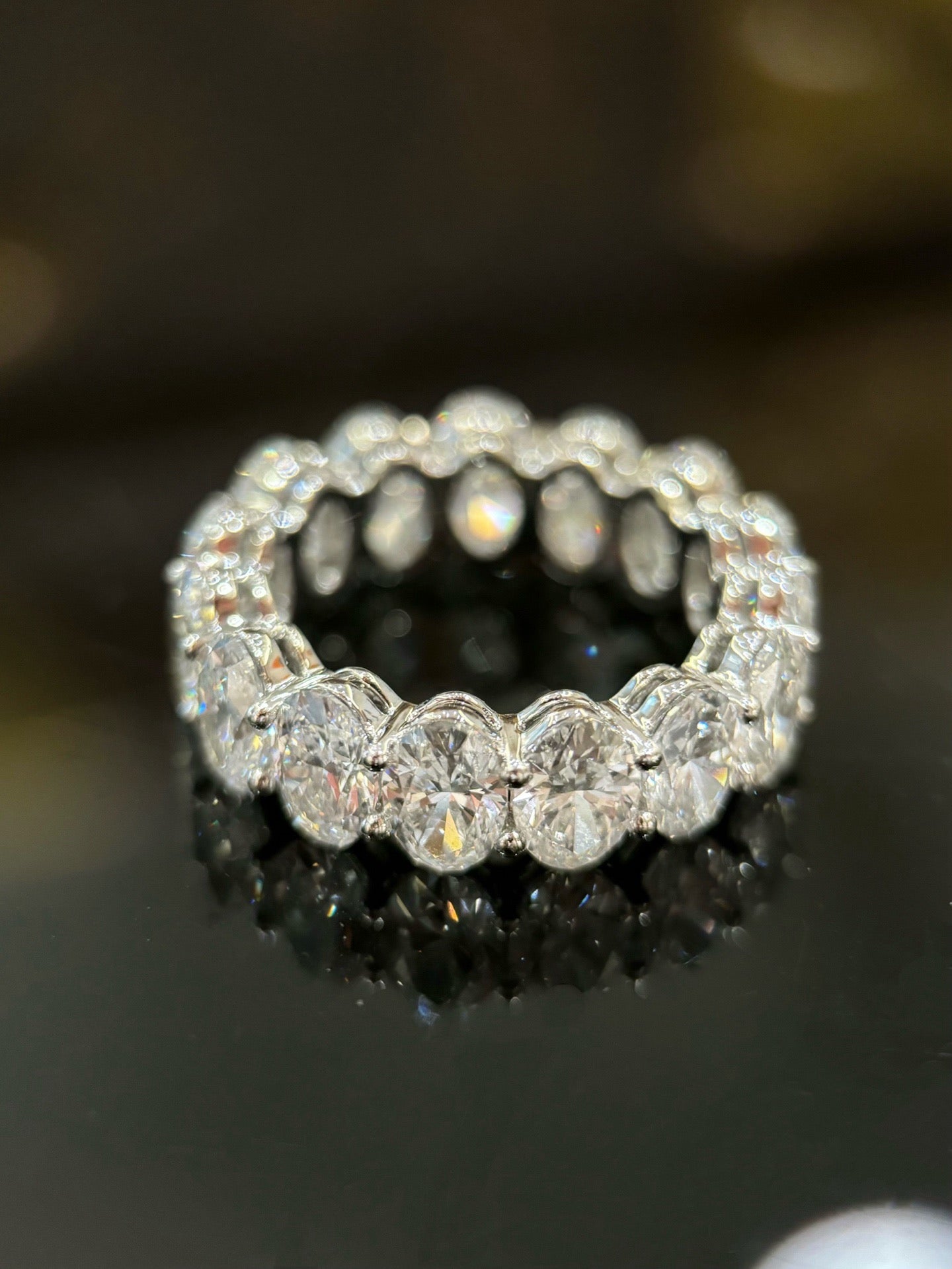 Oval Lab Diamond Eternity Ring