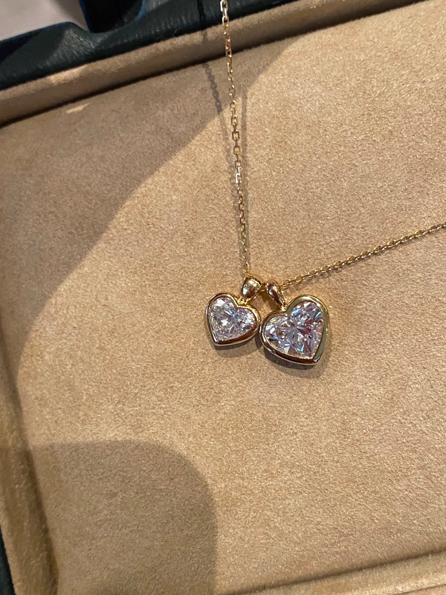 Bezel-Set Heart-Shaped Lab Diamond Pendant