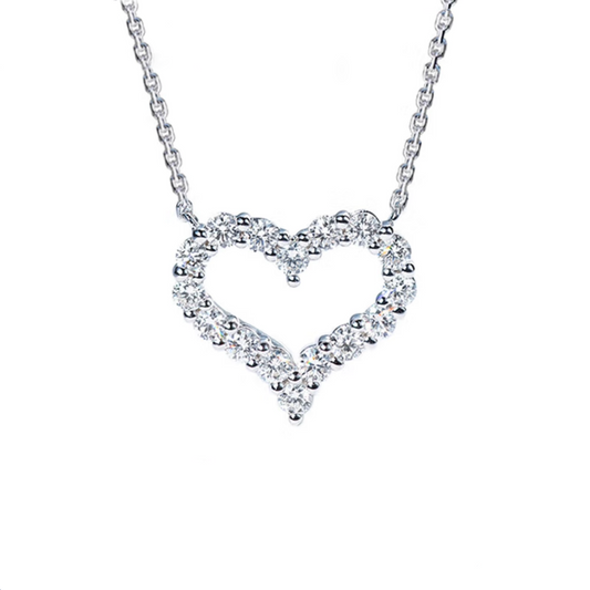 Lab-Grown Diamond Heart Necklace