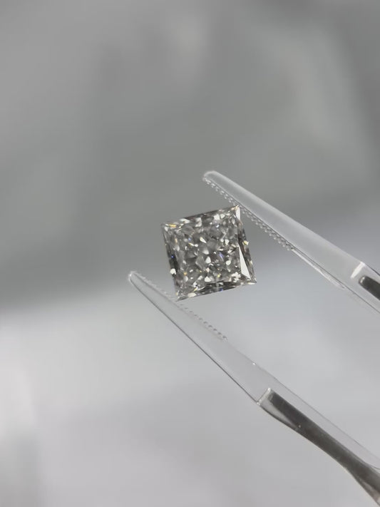 3.19ct Princess Cut Lab Grown Diamond (E, VS1, EX/EX)