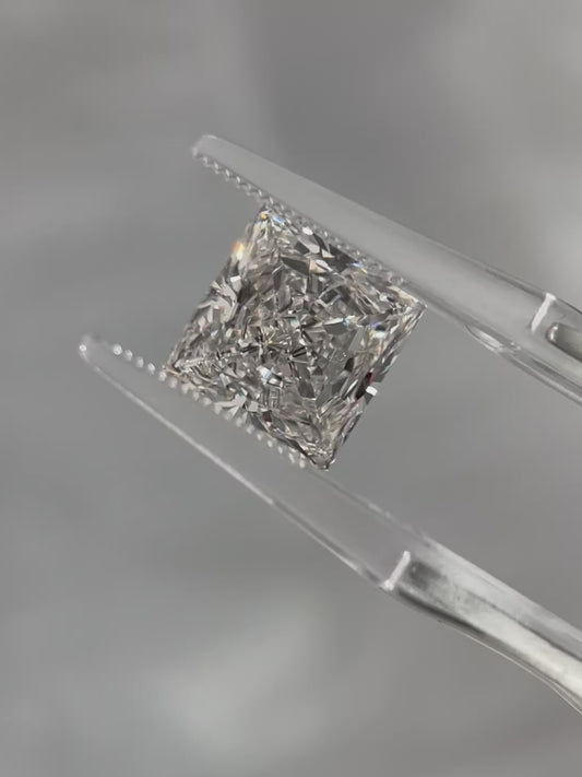 4.35ct Princess Cut Lab Grown Diamond (F, VS1, EX/EX)
