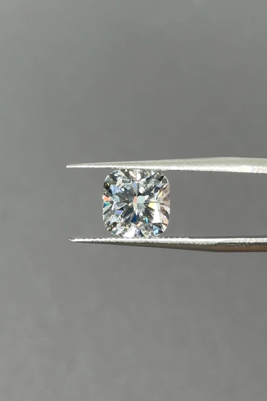 3.06ct Square Cushion Lab Grown Diamond (E, VVS2, EX/EX)