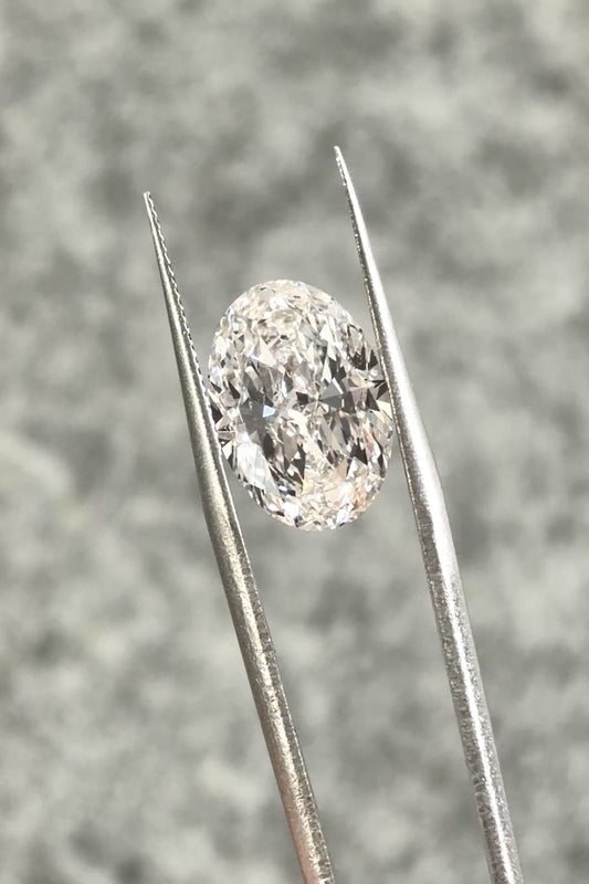 6.11ct Oval Lab Grown Diamond (E, VS1, EX/EX)