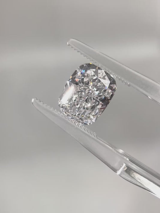 3.27ct Cushion Lab Grown Diamond (D, VS1, EX/EX)