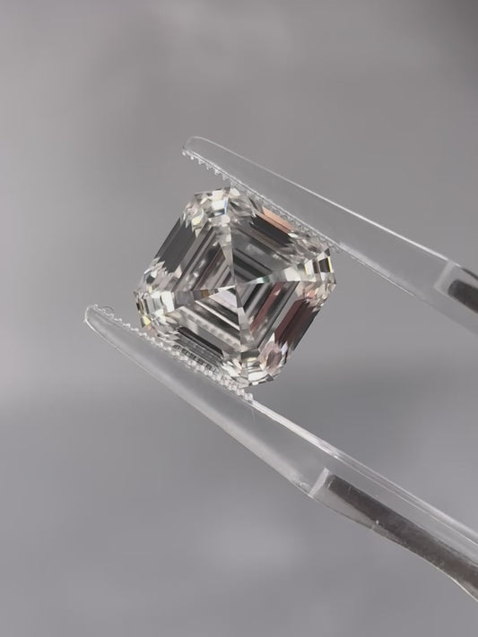 8.03ct Square Emerald Cut Lab Grown Diamond (D, VVS2)