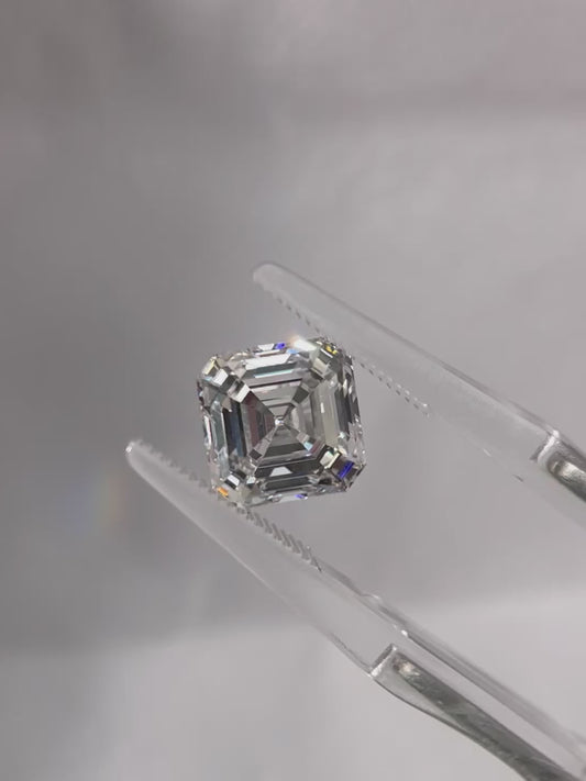 3.08ct Square Emerald Cut Lab Grown Diamond (E, VVS2,EX/EX)