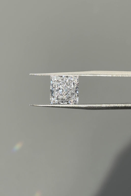 4.24ct Princess Lab Grown Diamond (E, VS1, EX/EX)