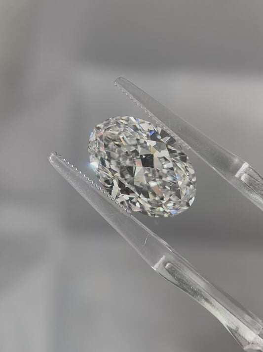 6.06ct Oval Lab Grown Diamond (D, VVS1, EX/EX)