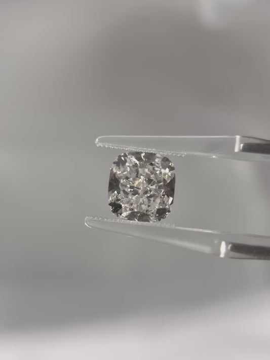 4.33ct Square Cushion Lab Grown Diamond (E, VS1, EX/EX)