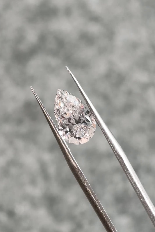 3.00ct Pear Modified Lab Grown Diamond (F, VVS2, EX/EX)
