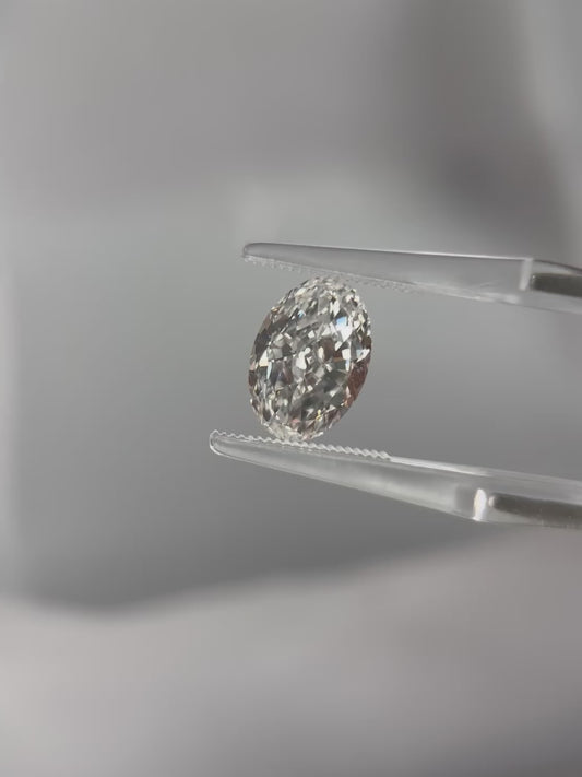 3.02ct Oval Modified Lab Grown Diamond (E, VVS2, EX/EX)
