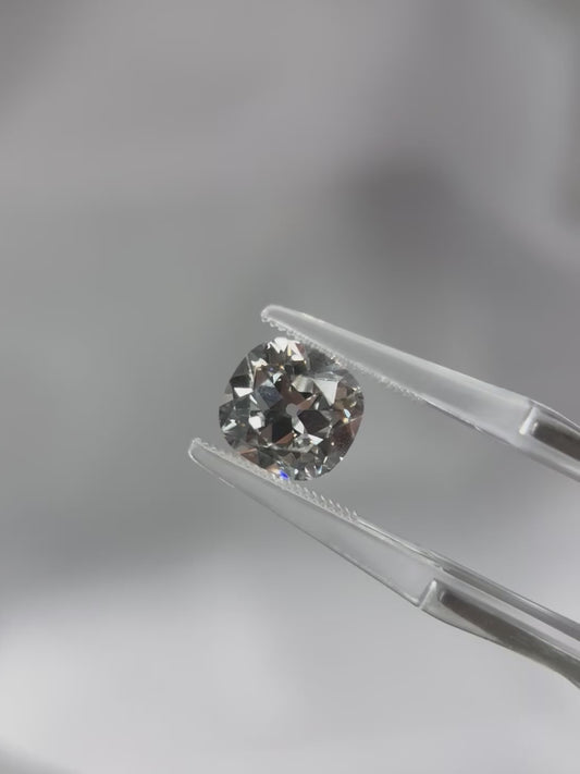3.06ct Antique Cushion Lab Grown Diamond (D, VVS2, EX/EX))