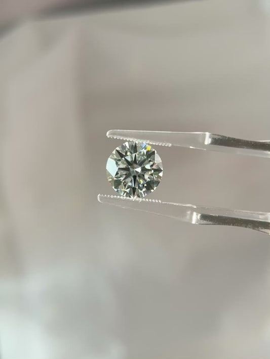 4.06ct Round Brilliant Lab Grown Diamond (E, VVS2, ID/EX/EX)