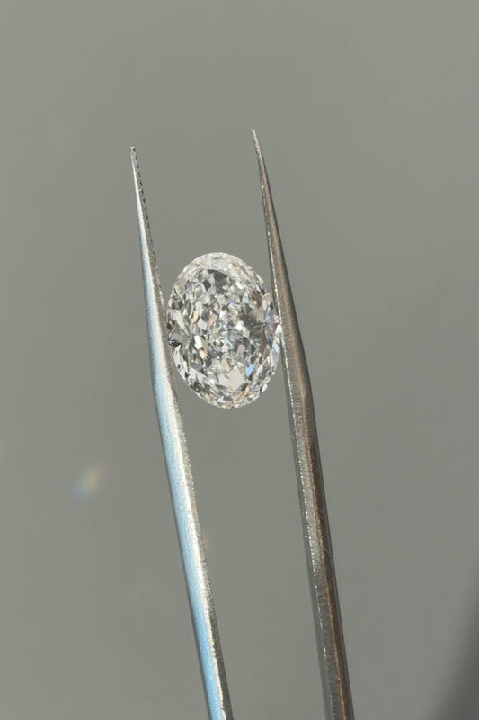 5.20ct Oval Modified Lab Grown Diamond (E, VS1, EX/EX)