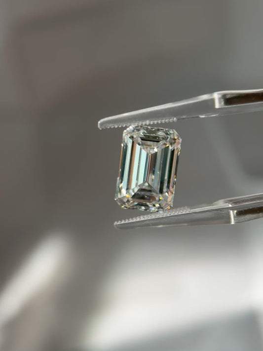 7.08ct Emerald Lab Grown Diamond (E, VVS2, EX/EX)