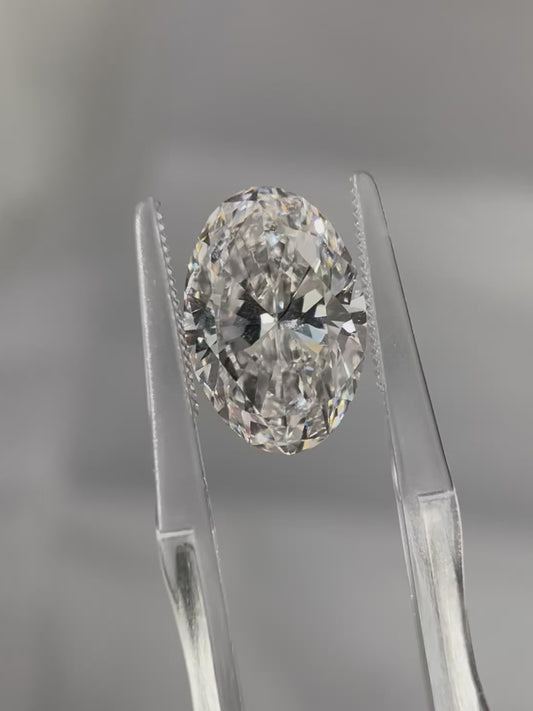 6.09ct Oval Lab Grown Diamond (E, VVS1, EX/EX)