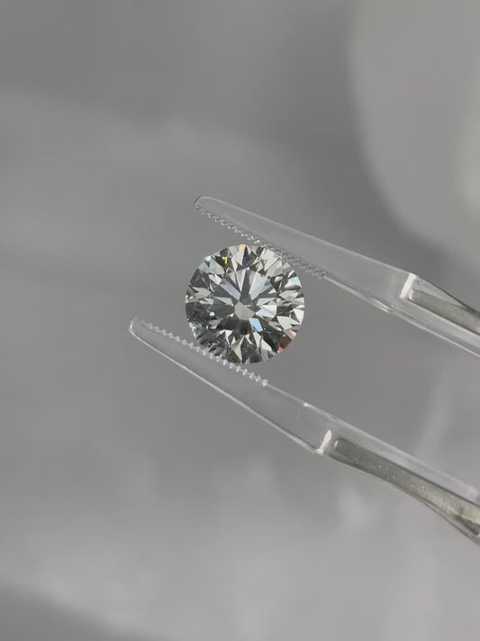 3.40ct Round Modified Brilliant Lab Grown Diamond (F, VS1, Ten Hearts & Arrows)