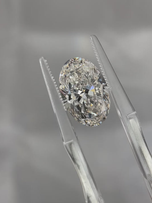 6.07ct Oval Lab Grown Diamond (F, VS1, EX/EX)