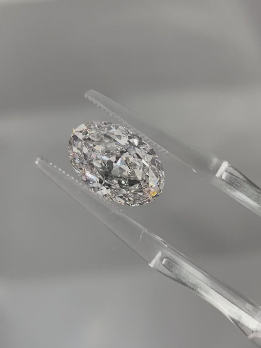 3.78ct Oval Lab Grown Diamond (F, VS1, EX/EX)