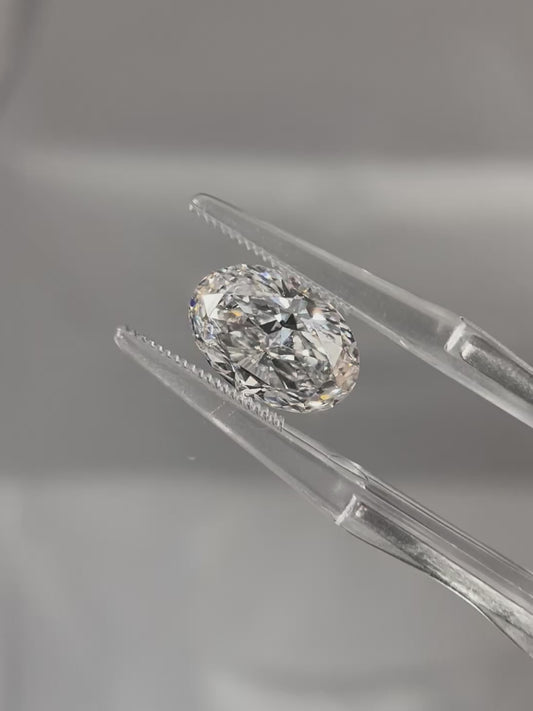 3.13ct Oval Lab Grown Diamond (E, VVS2, EX/EX)