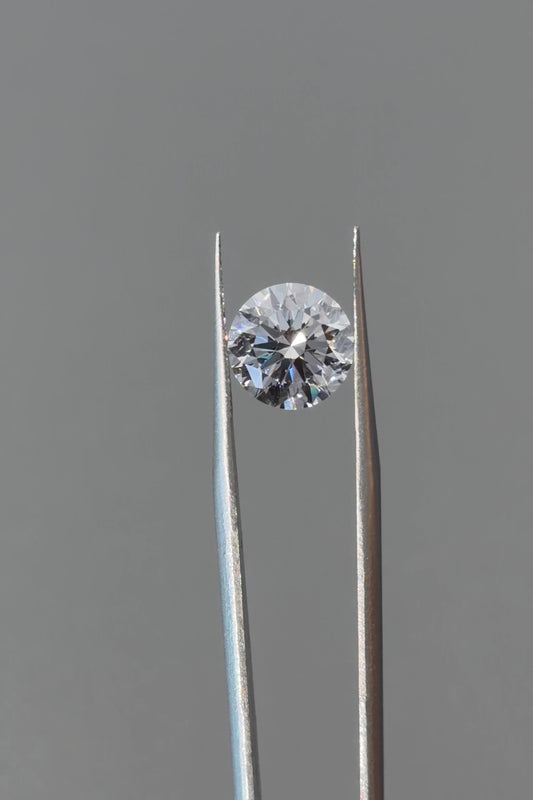 3.45ct Round Modified Lab Grown Diamond (F, VS1, Ten Hearts and Arrows)