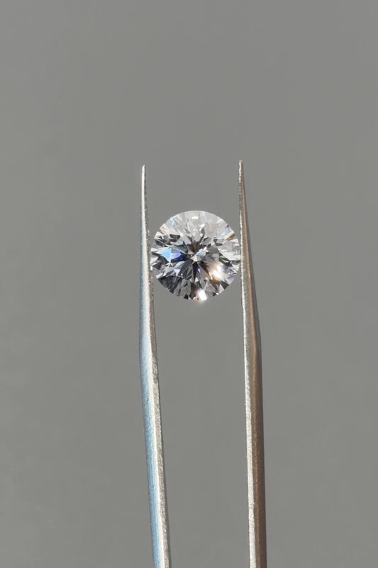 3.23ct Round Modified Lab Grown Diamond (F, VS1, Ten Hearts and Arrows)