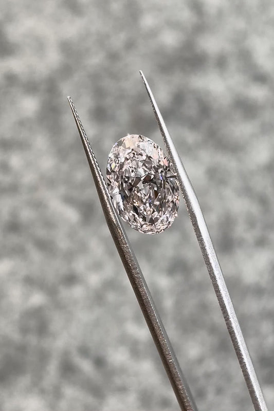 6.02ct Oval Lab Grown Diamond (F, VVS2, EX/EX)