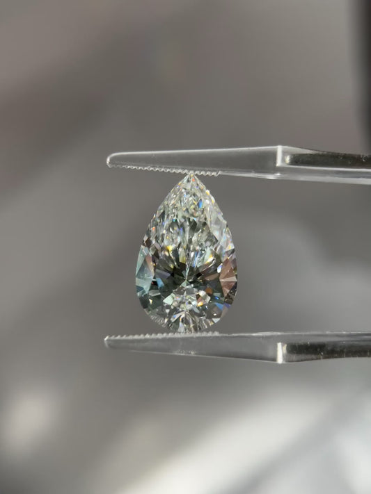 7.02ct Pear Lab Grown Diamond (E, VS1, EX/EX)