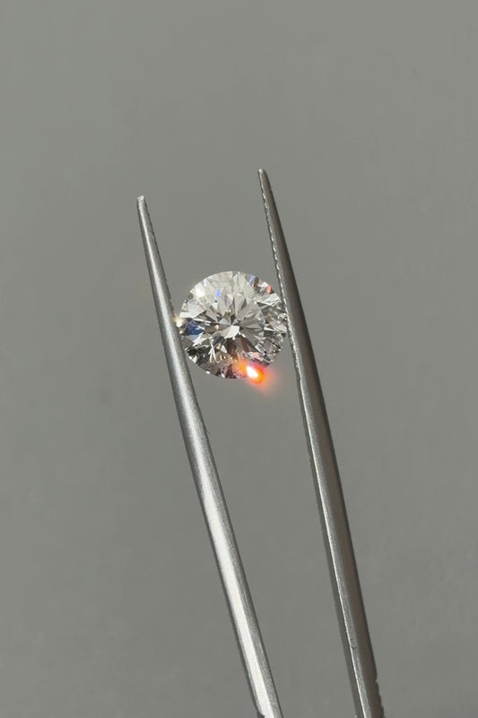 3.24ct Round Modified Lab Grown Diamond (E, VS1, Ten Hearts and Arrows)