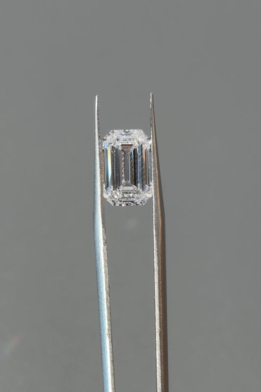 4.43ct Emerald Lab Grown Diamond (E, VS1, EX/EX/EX)